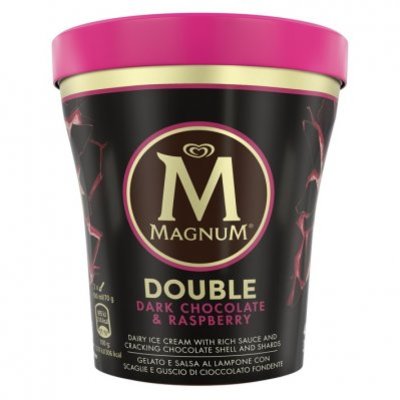 Magnum Pint double dark chocolate and raspberry